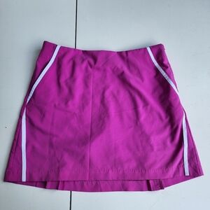 ADIDAS Women's Climacool Athletic Skirt Skort Pink Purple White Detail Zip Sz 6